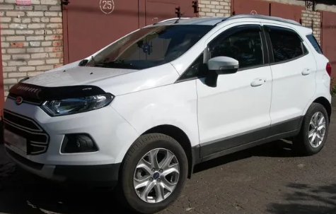 Дефлектор капота (мухобойка) FORD EcoSport с 2012 г.в. (Форд Экоспорт) Вип Тюнинг